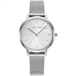 Netto Marken-Discount Julie Julsen Damenuhr Edelstahl silberfarben Basic Line Angebot