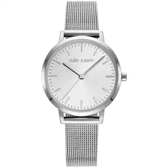 Netto Marken-Discount Julie Julsen Damenuhr Edelstahl silberfarben Basic Line Angebot