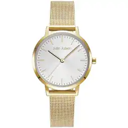 Netto Marken-Discount Julie Julsen Damenuhr Edelstahl goldfarben Basic Line Angebot