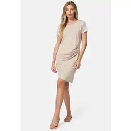 Netto Marken-Discount PM SELECTED Damen Modisches Longshirt Shirtkleid mit seitlicher Raffung in Einheitsgröße PM41 Angebot