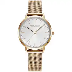 Netto Marken-Discount Julie Julsen Damenuhr Edelstahl roséfarben Basic Line Angebot