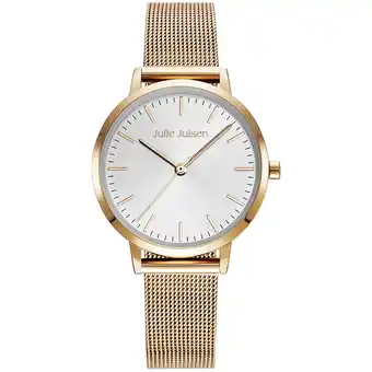 Netto Marken-Discount Julie Julsen Damenuhr Edelstahl roséfarben Basic Line Angebot