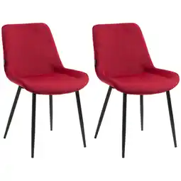 Netto Marken-Discount CLP 2er Set Esszimmerstühle Victoria I Polsterstühle Mit Samt-Bezug I Mit Bodenschonern Angebot