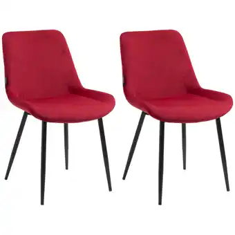 Netto Marken-Discount CLP 2er Set Esszimmerstühle Victoria I Polsterstühle Mit Samt-Bezug I Mit Bodenschonern Angebot