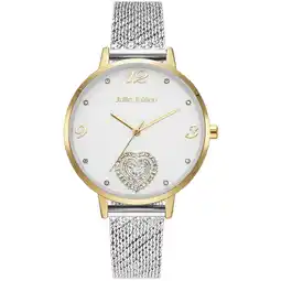 Netto Marken-Discount Julie Julsen Damenuhr Edelstahl bicolor mit Zirkoniaherz Angebot