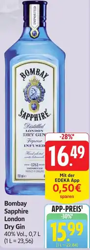 Gebauer's Bombay Sapphire London Dry Gin Angebot