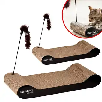 Netto Marken-Discount Best Direct Katzen Kratzpappe - Kratzmatte, Pappe, Katze Scratch N Play Angebot