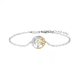 Netto Marken-Discount Julie Julsen Armband 925 Silber rhodiniert teils vergoldet Liebesbaum Zirkonia Angebot