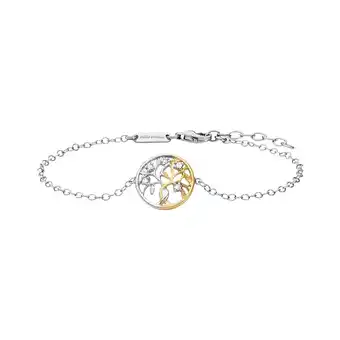 Netto Marken-Discount Julie Julsen Armband 925 Silber rhodiniert teils vergoldet Liebesbaum Zirkonia Angebot