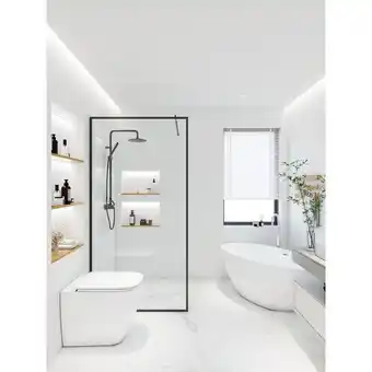 Netto Marken-Discount Home Deluxe Duschabtrennung BAKI Schwarzer Rahmen 90 x 200 cm Angebot