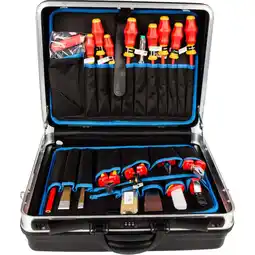 Netto Marken-Discount Knipex Werkzeug-Set Werkzeugkoffer 002105HLS, 24-teilig Angebot