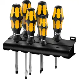 Netto Marken-Discount Wera Schraubendreher 932 S/6 Schraubendrehersatz Kraftform + Rack, 6-teilig Angebot