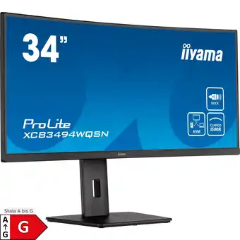 Netto Marken-Discount Iiyama LED-Monitor ProLite XCB3494WQSN-B5 Angebot