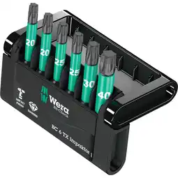 Netto Marken-Discount Wera Bit-Satz Bit-Check 6 TX Impaktor 1, 1/4, 6-teilig Angebot