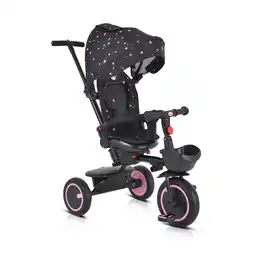Netto Marken-Discount Byox Dreirad Tricycle Orion faltbar, PU-Reifen, drehbarer Sitz, Schiebestange rosa Angebot