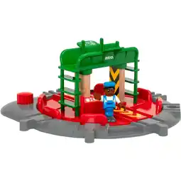 Netto Marken-Discount BRIO Bahn World Lok-Drehscheibe mit Kontrollbrücke Angebot