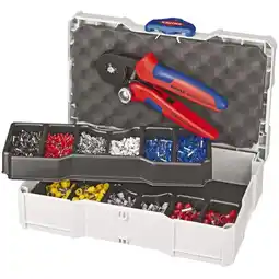Netto Marken-Discount Knipex Crimpzange Crimpzange mit Crimp-Sortiment für Aderendhülsen 97 90 09 Angebot