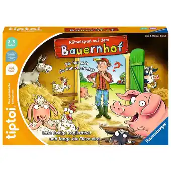 Netto Marken-Discount Ravensburger Brettspiel tiptoi Rätselspaß auf dem Bauernhof Angebot