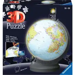 Netto Marken-Discount Ravensburger Puzzle 3D Puzzle Globus mit Licht Angebot