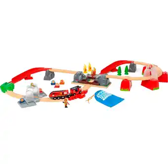Netto Marken-Discount BRIO Bahn World Smart Tech Sound Feuerwehreinsatz-Rettungsset Angebot