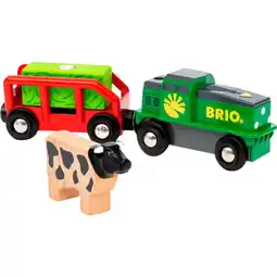 Netto Marken-Discount BRIO Spielfahrzeug World Bauernhof-Batterie-Zug Angebot