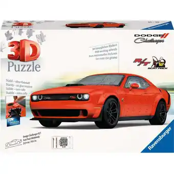 Netto Marken-Discount Ravensburger Puzzle 3D Puzzle Dodge Challenger R/T Scat Pack Widebody Angebot
