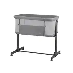 Netto Marken-Discount Kikkaboo Beistellbett Noah verstellbar Räder Anti Reflux eine Seite zum Öffnen hellgrau Angebot