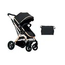 Netto Marken-Discount Kikkaboo Kinderwagen Scarlett 2 in 1 umbaubar, Fußabdeckung, Wickeltasche, Korb schwarz Angebot