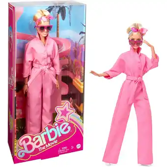 Netto Marken-Discount Barbie Puppe Barbie The Movie - Margot Robbie als Barbie: Puppe im rosa Jumpsuit Angebot
