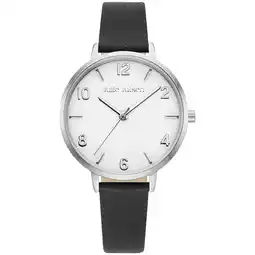 Netto Marken-Discount Julie Julsen Damenuhr Edelstahl silberfarben Basic silver black Angebot