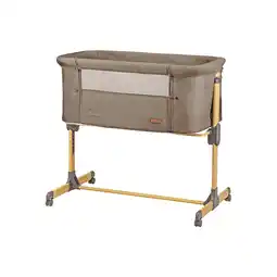 Netto Marken-Discount Kikkaboo Beistellbett Amaris eine Seite zum Öffnen Räder verstellbar Anti Reflux beige Angebot