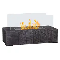 Netto Marken-Discount HOMCOM Ethanol-Kamin Stein, gehärtetes Glas, Edelstahl Angebot