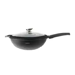 Netto Marken-Discount Aluguss Wok Bratpfanne Ø32cm mit Deckel Angebot
