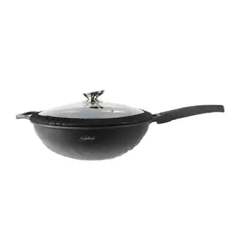 Netto Marken-Discount Aluguss Wok Bratpfanne Ø32cm mit Deckel Angebot