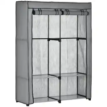 Netto Marken-Discount HOMCOM Kleiderschrank Stahl, Vliesstoff, Kunststoff Angebot