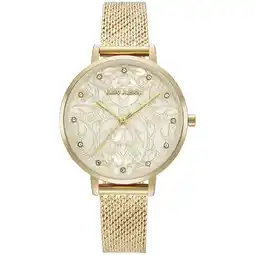 Netto Marken-Discount Julie Julsen Damenuhr Edelstahl goldfarben Garden gold Angebot