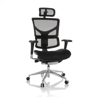 Netto Marken-Discount hjh OFFICE High End Bürostuhl ERGO-U2 FM Stoff/Netzstoff mit Armlehnen (höhenverstellbar) Angebot