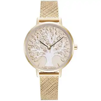 Netto Marken-Discount Julie Julsen Damenuhr Edelstahl roséfarben Tree of Life Angebot