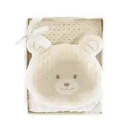 Netto Marken-Discount Babydecken-Set mit Bärenkissen Zweilagige Babydecke aus Polyester Angebot