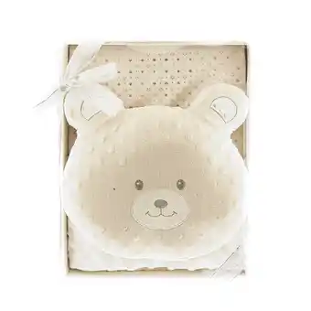 Netto Marken-Discount Babydecken-Set mit Bärenkissen Zweilagige Babydecke aus Polyester Angebot