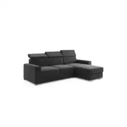 Netto Marken-Discount M-Punkt Ecksofa TOKIO mit Bett und Bettkasten Sofa/Schlafsofa - Schwarz Angebot