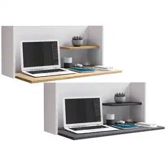 Netto Marken-Discount VCM Holz Hänge Schreibtisch Wandlaptoptisch Workstation Computertisch Workas Angebot