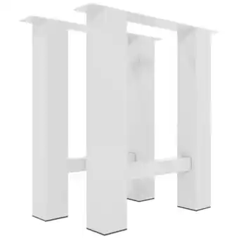 Netto Marken-Discount CLP 2er Set Tischbeine Hunker I Höhe 76 cm I Pulverbeschichtetes Gestell Angebot