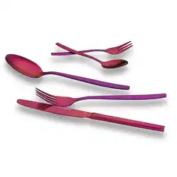 Netto Marken-Discount ECHTWERK Besteck Set Positano 30tlg rot Angebot