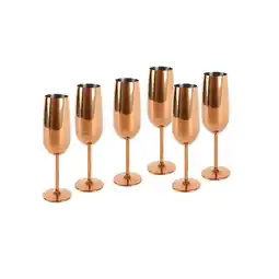 Netto Marken-Discount Echtwerk Sekt-/Champagnerkelch Set 6tlg - kupfer Angebot