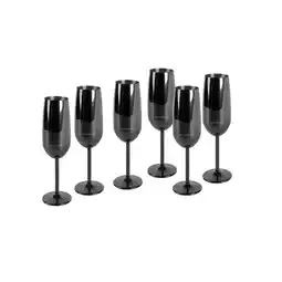Netto Marken-Discount Echtwerk Sekt-/Champagnerkelch Set 6tlg - schwarz Angebot
