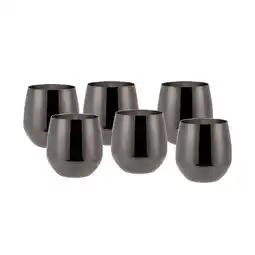 Netto Marken-Discount Echtwerk Wein-/Wasserkelch Set 6tlg - schwarz Angebot