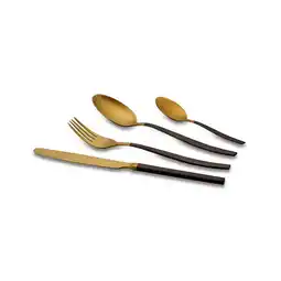 Netto Marken-Discount ECHTWERK Besteck Due 24tlg gold/schwarz matt Angebot