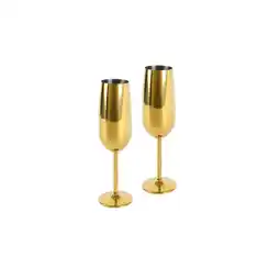 Netto Marken-Discount Echtwerk Sekt-/Champagnerkelch Set 2tlg - gold Angebot