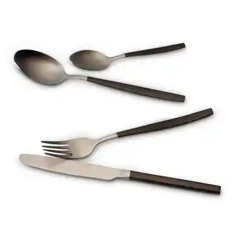 Netto Marken-Discount ECHTWERK Besteck Set Positano 20tlg sil/sw Angebot